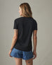 Women's Classic Cotton V-Neck Tee - Black